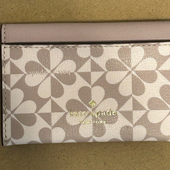 Kate Spade Pink Key and Card Holder with Metallic Finish - Picture 3 of 4